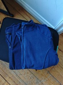 Large navy fleece x2