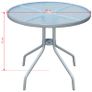 5 Piece Outdoor Dining Set Steel Black Image 10