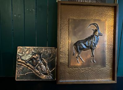Copper embossed art