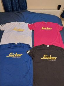 Snickers Workwear TShirts Black Blue Red White M-XL