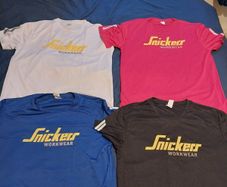 Snickers Workwear TShirts Black Blue Red White M-XL