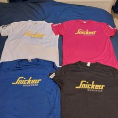 Snickers Workwear TShirts Black Blue Red White M-XL