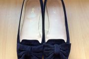 Gabor Ladies Navy blue Suede leather Bow front Flats size 6.5