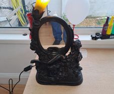 art nouveau lamp/mirror