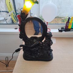 art nouveau lamp/mirror
