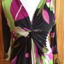 Phase Eight Ladies Black Floral Jersey Dress Size 16 can post Image 3