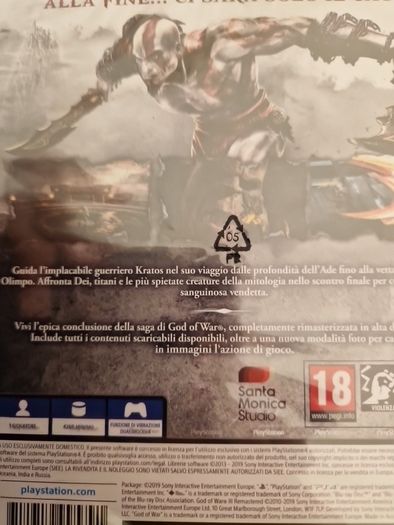 God of War III 3 Remastered PlayStation 4 Ps4