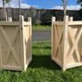 Solid Wood Front Door Planter Box - pair Image 2