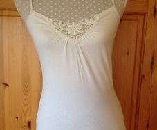 Size 8- 10 Cream Camisole Top
