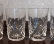 Waterford whiskey tumblers.