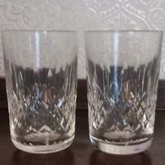 Waterford whiskey tumblers.