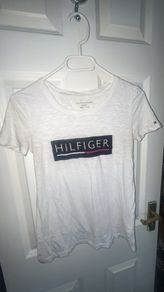 White Preppy Tommy Hilfiger T-Shirt in XXS