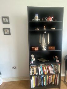 Tall Black Bookcase