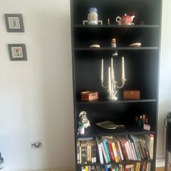 Tall Black Bookcase