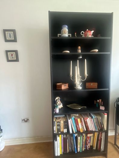 Tall Black Bookcase