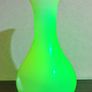 Large Uranium glass vaseline lampshade Image 2
