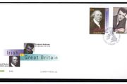 1994 Ireland Impact of the Irish Abroad England: Edmund Burke &amp; Eammon Andrews Commemorative Stamps  An Post First Day Cover (FDC)
