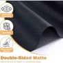 Silicone Kitchen Worktop Protector: 125 x 40 cm Heat Resistant Silicone Mat Long Silicone Mat for Worktops - Heat Resistant Mat for Kitchen Countertop Waterproof Cuttable Table Protector/Black/Foepoge Image 4
