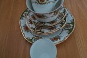 10 Piece Green &amp; Orange china