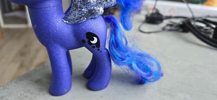 Luna Nightmare Moon Sparkle Glitter HTF 6 Inch Brushable MLP G4 My Little Pony 2016