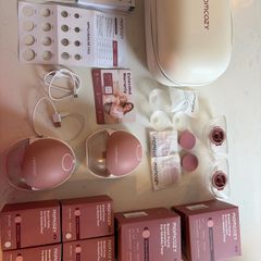 Momcozy M9 Double Wearable Breast Pump Bundle + Extras