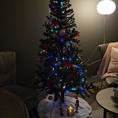 Artificial Christmas Tree, Easy Setup & Great Condition