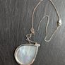 Silver chain & mother pearl necklace Image 2