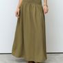 Brand New with tags Next UK20 Boho Khaki Green Drop Waist Maxi Skirt Image 2