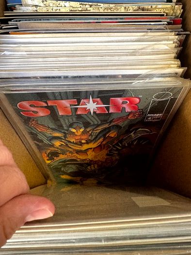 Image & Top Cow Long Comic Box w 320 comics for Sale