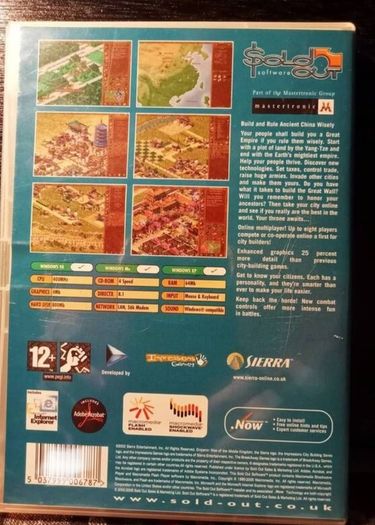 2002. Emperor. Rise Of The Middle Kingdom. PC .CD ROM.