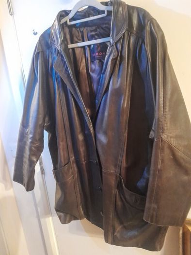 Sardar London leather coat
