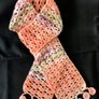 Hand Crochet Skinny Neck Scarf Image 2