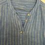 Ladies Pure Linen Plus Size Blouse Image 3