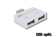 USB 2 Port Hub USB 2.0 Twin Splitter Plug and Play PC Laptop Mac