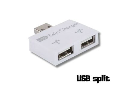 USB 2 Port Hub USB 2.0 Twin Splitter Plug and Play PC Laptop Mac