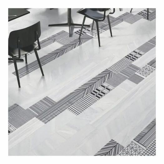 Geometric Decor Mix Porcelain Matt Tile 120x20cm