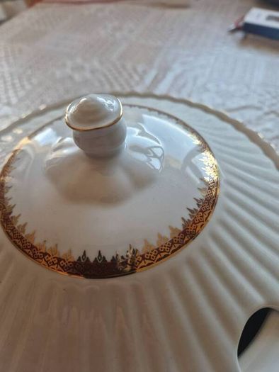vintage ceramic soup serving vase