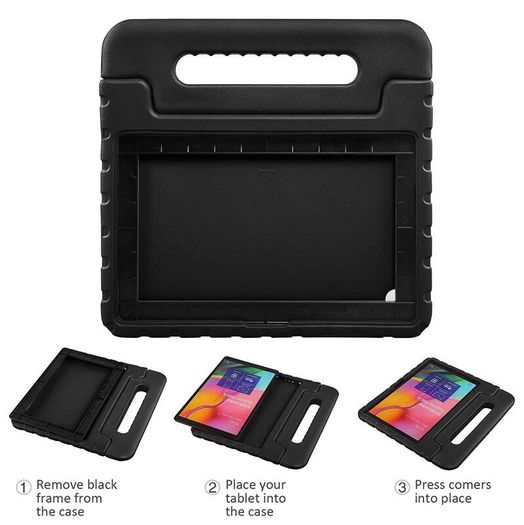 For Samsung Galaxy Tab S5E Kids Case Shockproof Cover With Stand - Black