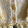 Cardigan and hat 0to 3 mths Image 3