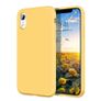 Liquid Silicone Case For iPhone XR Luxury Thin Soft Phone Cover New Yellow - FHT8IPXRLK Image 3