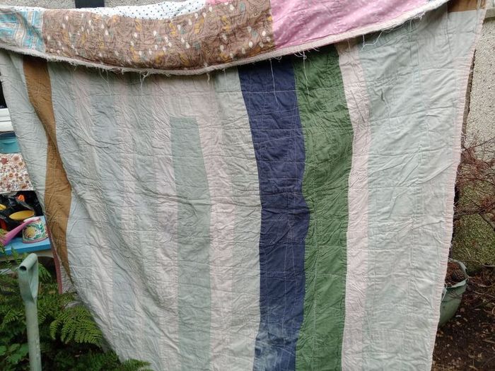 vintage scrap quilt, antique quilt, Rag quilt