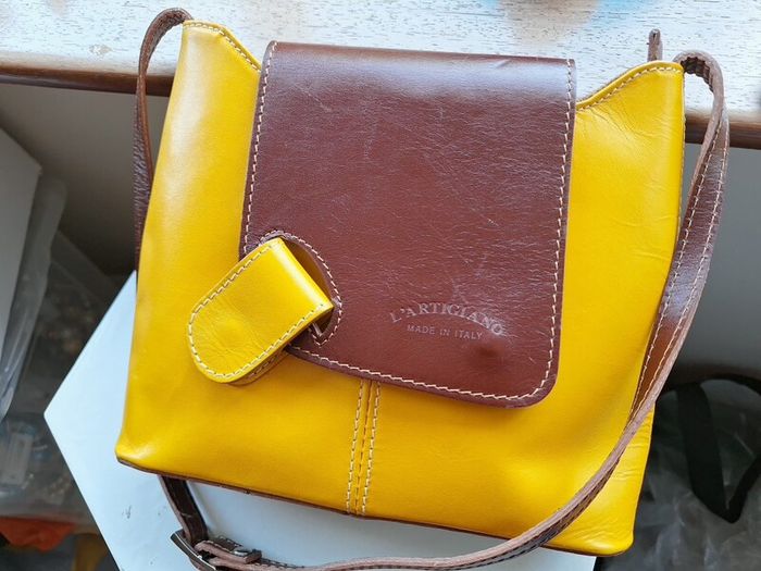 Italian leather handbag