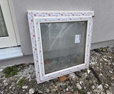 uPVC window new/unused (1m x1m)