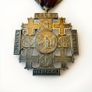 Jerusalem Cross of Honor Pope Leo XIIl to pilgrims silver medal Image 3