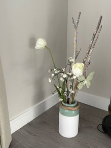 Decorative Vase with faux flowers