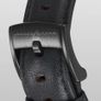 Genuine Italian Leather 22mm Dress Watch Strap - Dark Grey Image 2