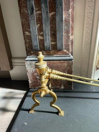 Brass fire irons