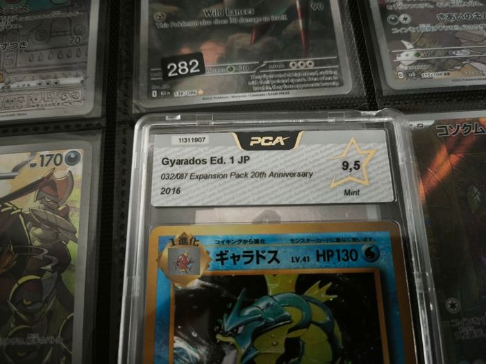 Gyarados ! First Edition ! Graded ! PCA ! 9.5 Mint ! from Expansion Pack 20th Anniversary ! 2016 ! Japanese Pokemon Card ! PSA !