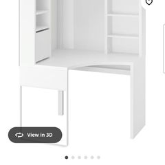 White Corner Desk