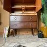 Mid century cabinet bar / linen vintage retro Image 6